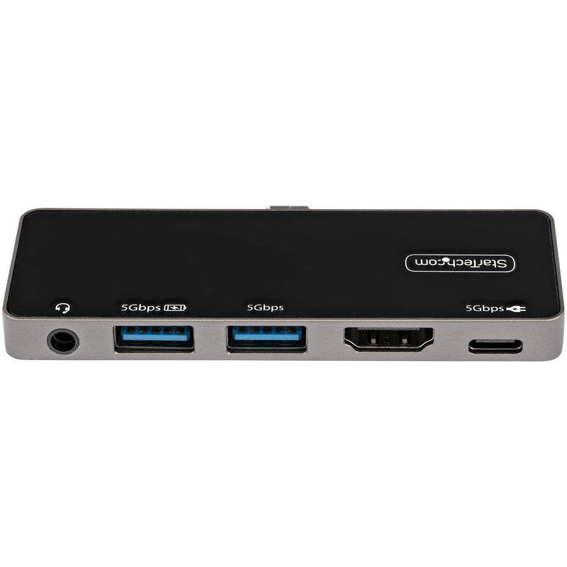 StarTech.com USB-C Digital AV-Multiport-Adapter - USB-C auf 4K 60Hz HDMI 2.0, USB-C Power Delivery 100W, 3-Port USB 3.0 Hub, Audio - USB-C Mini Dock - Portable USB Typ-C Travel Dock