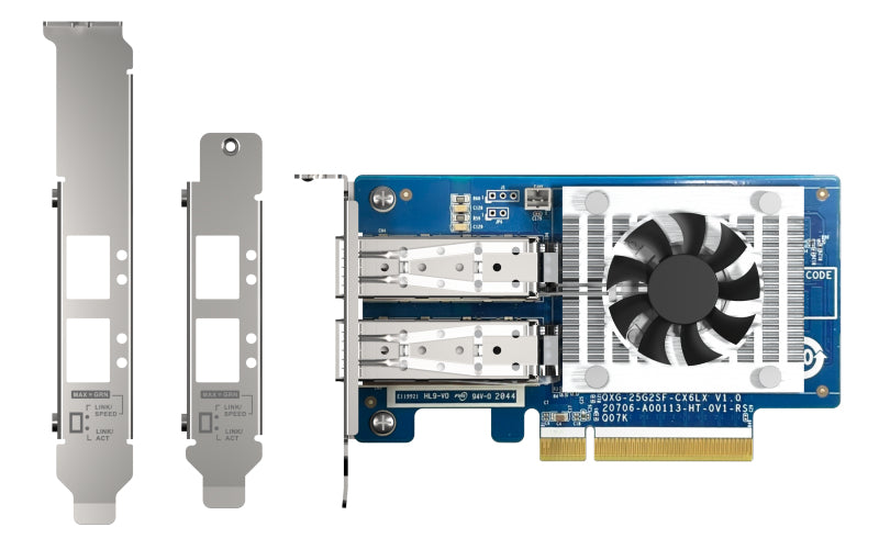QNAP QXG-25G2SF-CX6 Netzwerkkarte Eingebaut Faser 25000 Mbit/s