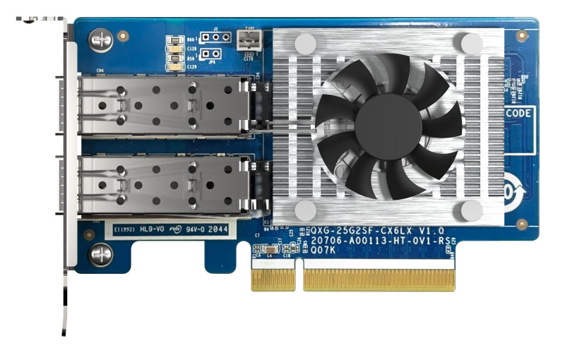 QNAP QXG-25G2SF-CX6 Netzwerkkarte Eingebaut Faser 25000 Mbit/s