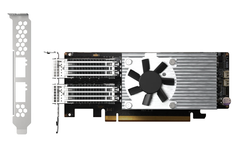 QNAP QXG-100G2SF-E810 Netzwerkkarte Eingebaut Faser 100000 Mbit/s