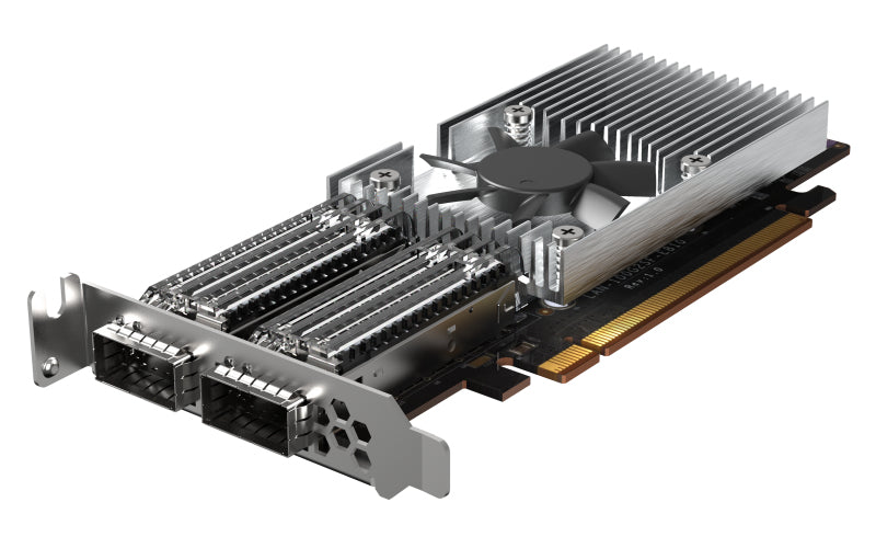 QNAP QXG-100G2SF-E810 Netzwerkkarte Eingebaut Faser 100000 Mbit/s