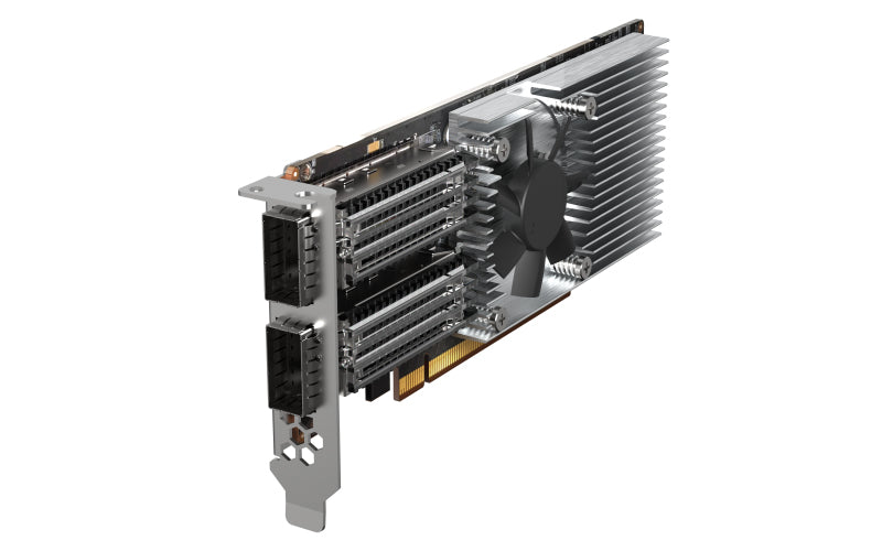 QNAP QXG-100G2SF-E810 Netzwerkkarte Eingebaut Faser 100000 Mbit/s