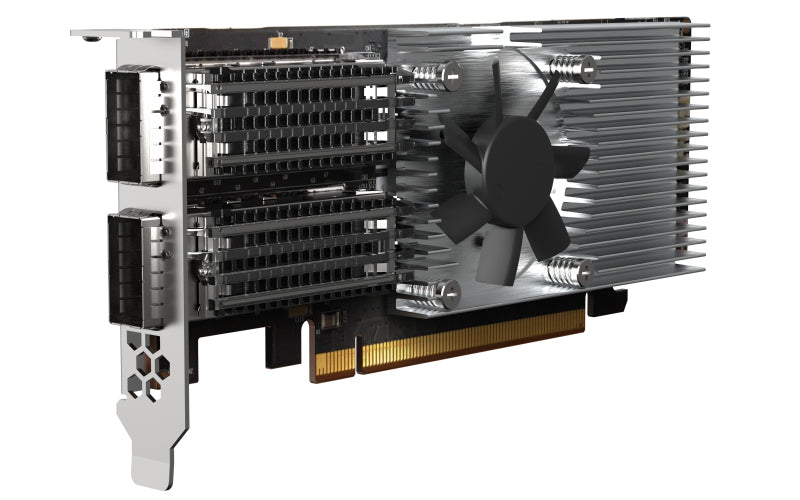 QNAP QXG-100G2SF-E810 Netzwerkkarte Eingebaut Faser 100000 Mbit/s