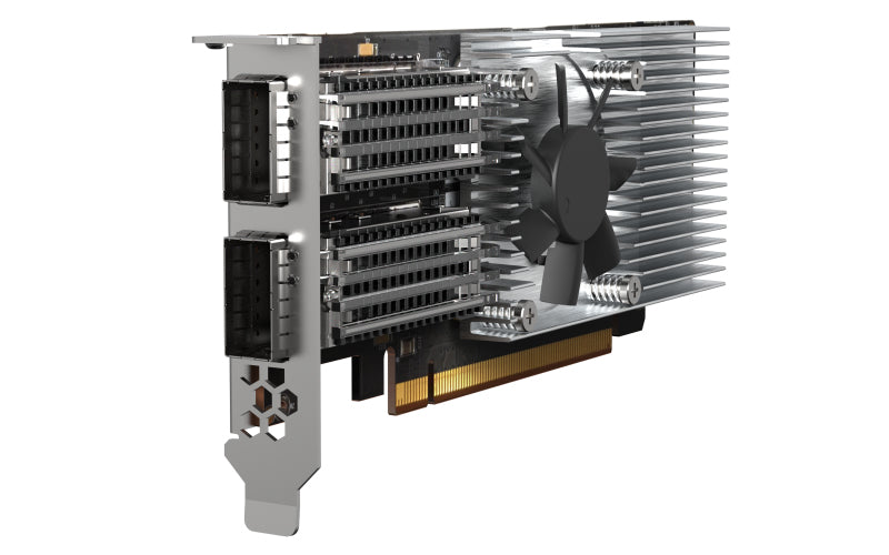 QNAP QXG-100G2SF-E810 Netzwerkkarte Eingebaut Faser 100000 Mbit/s