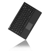 KeySonic ACK-540U+ (DE) Mini-Tastatur, SoftSkin black, Smart-Touchpad, USB, schwarz