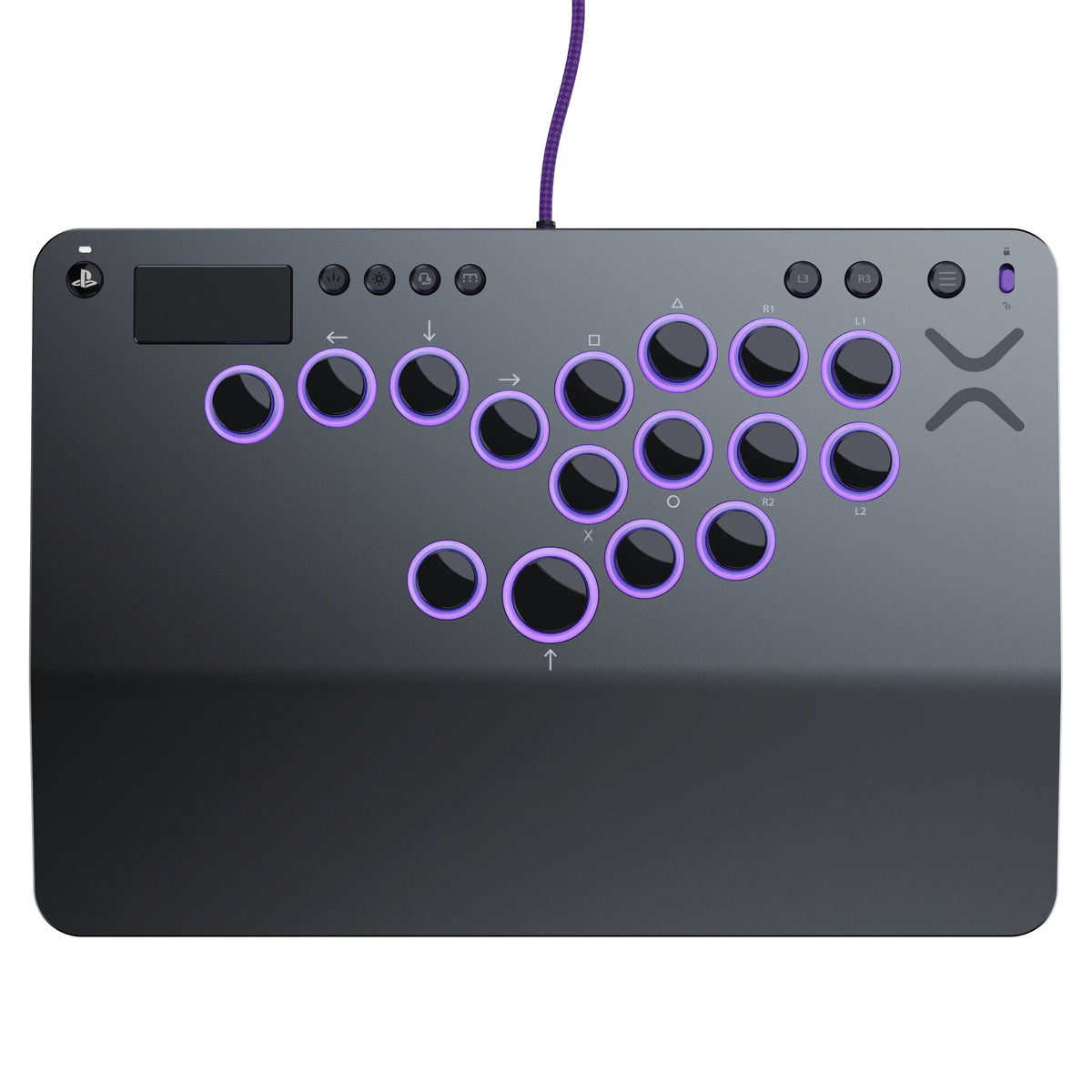 Turtle Beach Victrix Pro KO Leverless Fight Stick Grau USB Kampfstab Digital PC, PlayStation 4, PlayStation 5