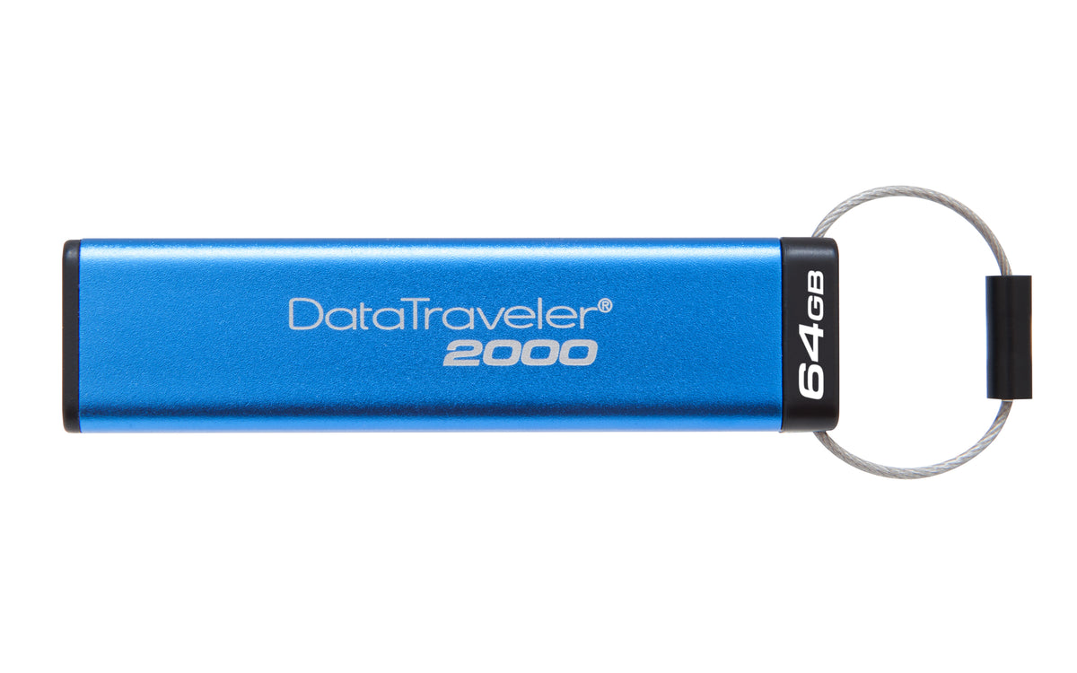Kingston Technology DataTraveler 2000 64GB USB-Stick USB Typ-A 3.2 Gen 1 (3.1 Gen 1) Blau