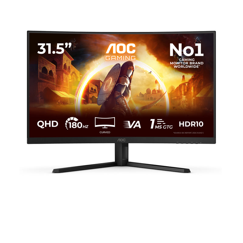 AOC G4 CQ32G4VE Computerbildschirm 80 cm (31.5") 2560 x 1440 Pixel Quad HD LCD Schwarz, Grau
