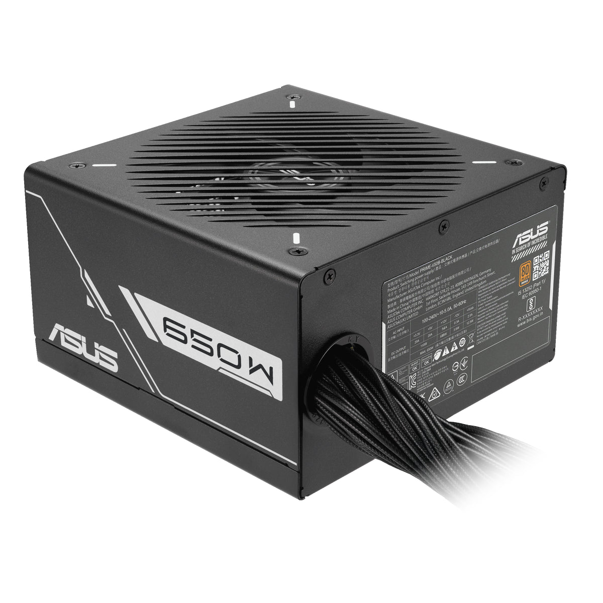 ASUS Prime -650B-BLACK Netzteil 650 W 20+4 pin ATX ATX Schwarz