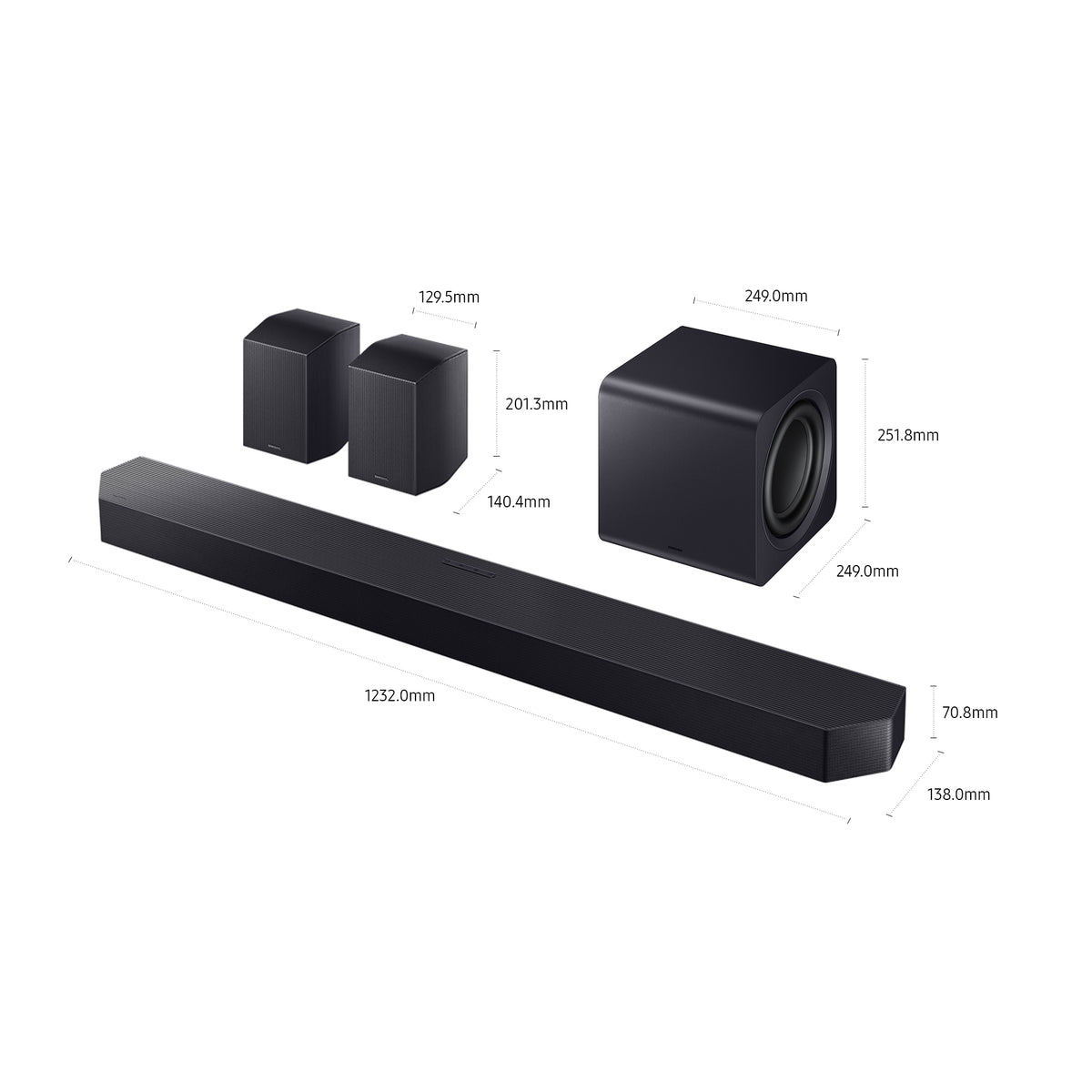 Samsung HW-Q990F/ZF Soundbar-Lautsprecher Schwarz 11.1.4 Kanäle 756 W