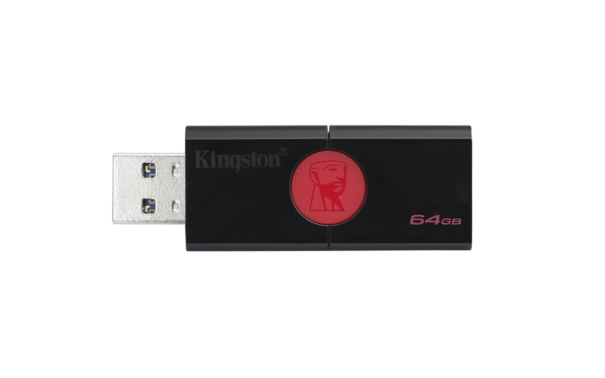 Kingston Technology DataTraveler 106 USB-Stick 64 GB USB Typ-A 3.2 Gen 1 (3.1 Gen 1) Schwarz, Rot