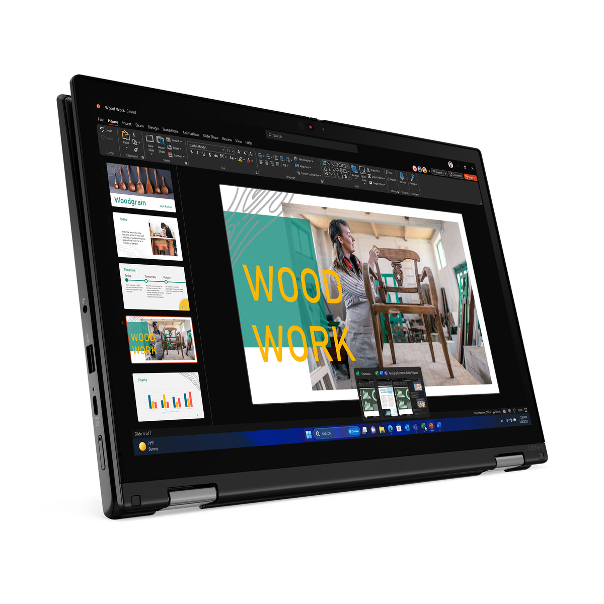 Lenovo ThinkPad L13 2-in-1 Gen 5 (Intel) Intel Core Ultra 5 135U Hybrid (2-in-1) 33.8 cm (13.3") Touchscreen WUXGA 32 GB LPDDR5-SDRAM 256 GB SSD Wi-Fi 6E (802.11ax) Windows 11 Pro German Black