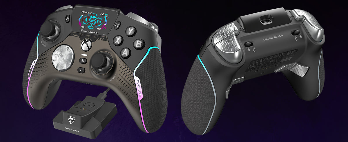 Turtle Beach Stealth Ultra Wireless Gaming-Controller mit Schnellladedock, Anpassbare Trigger-Stop und Befehlsanzeige für Xbox Series X,S, Xbox One und PC , Offiziell lizenziert für Xbox