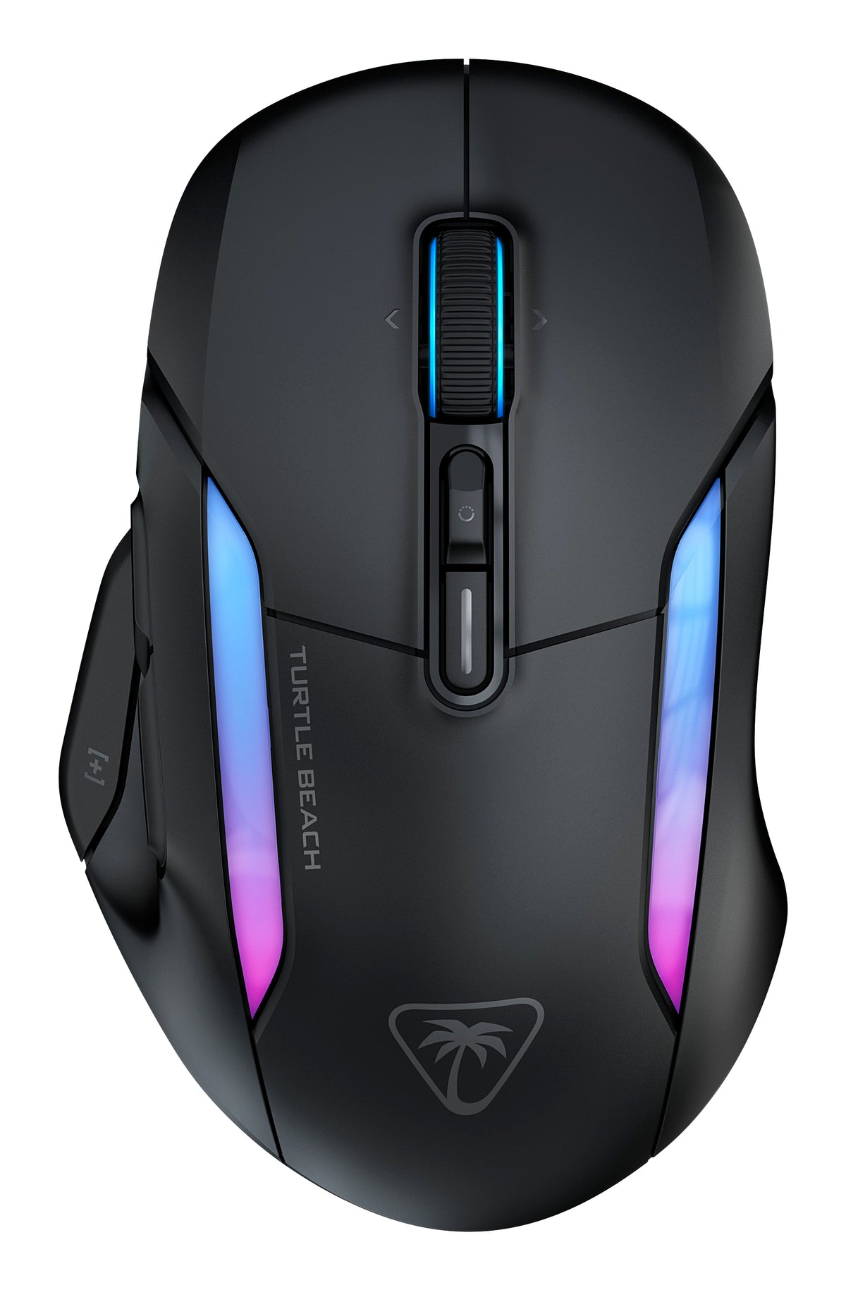 Turtle Beach Kone II Air – Kabellose, ergonomische RGB-Gaming-Maus, 350-Stunden-Akku, optischer 26K DPI Sensor, 21 programmierbare Funktionen, 4D-Free-Spin-Scroll-Rad, Schwarz