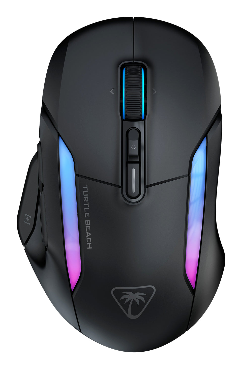 Turtle Beach Kone II Air – Kabellose, ergonomische RGB-Gaming-Maus, 350-Stunden-Akku, optischer 26K DPI Sensor, 21 programmierbare Funktionen, 4D-Free-Spin-Scroll-Rad, Schwarz
