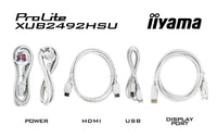 iiyama XUB2492HSU-W6 Computerbildschirm 60,5 cm (23.8") 1920 x 1080 Pixel Full HD LED Weiß