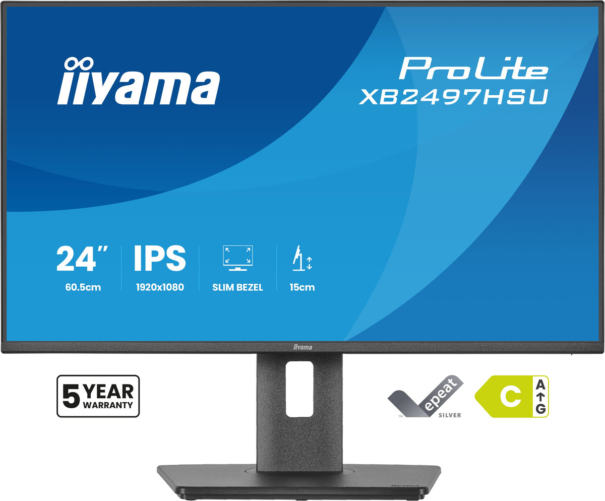iiyama ProLite XB2497HSU-B1 Computerbildschirm 60,5 cm (23.8") 1920 x 1080 Pixel Full HD LED Schwarz