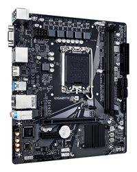GIGABYTE H610M S2H V2 Motherboard - Unterstützt Intel Core 14. Generation CPUs, 4+1+1 Hybrid Phasen Digital VRM, bis zu 5600MHz DDR5, 1xPCIe 3.0 M.2, GbE LAN, USB 3.2 Gen 1