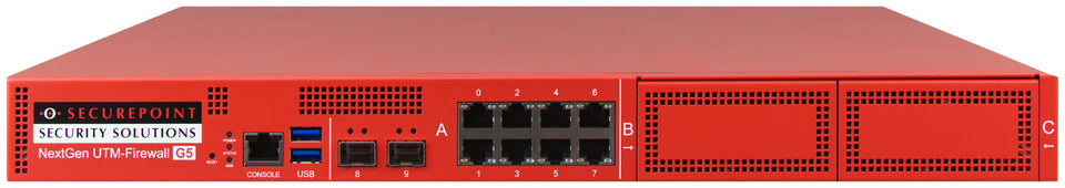 Appareil UTM de sécurité Securepoint RC1000R G5