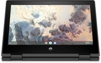 HP Chromebook x360 11 G4 Intel® Celeron® N5100 29,5 cm (11.6") Touchscreen HD 4 GB LPDDR4x-SDRAM 64 GB eMMC Wi-Fi 6 (802.11ax) ChromeOS Schwarz