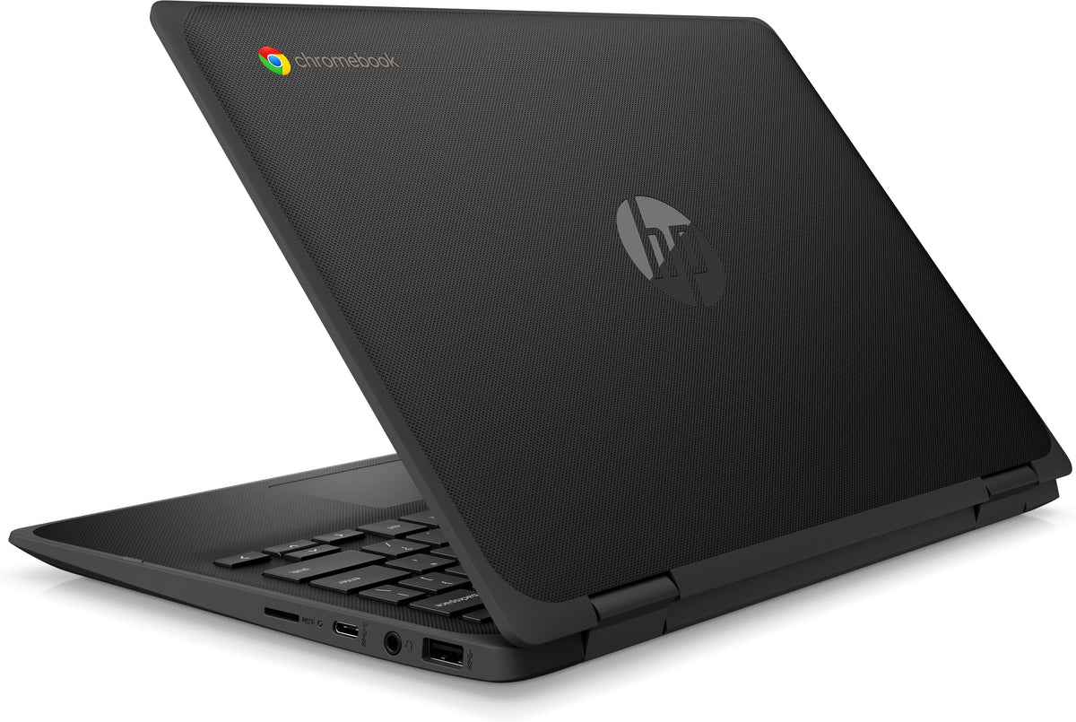 HP Chromebook x360 11 G4 Intel® Celeron® N5100 29,5 cm (11.6") Touchscreen HD 8 GB LPDDR4x-SDRAM 64 GB eMMC Wi-Fi 6 (802.11ax) ChromeOS Schwarz