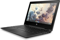 HP Chromebook x360 11 G4 Intel® Celeron® N5100 29,5 cm (11.6") Touchscreen HD 8 GB LPDDR4x-SDRAM 64 GB eMMC Wi-Fi 6 (802.11ax) ChromeOS Schwarz