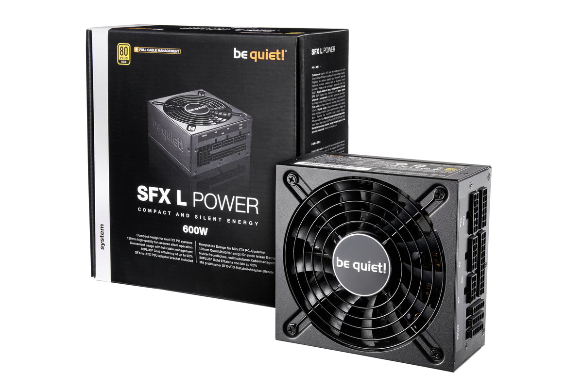 be quiet! SFX L Power Netzteil 600 W 20+4 pin ATX Schwarz