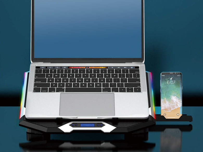 Conceptronic THYIA ERGO Gaming-Notebook Kühlständer mit 6 Lüftern