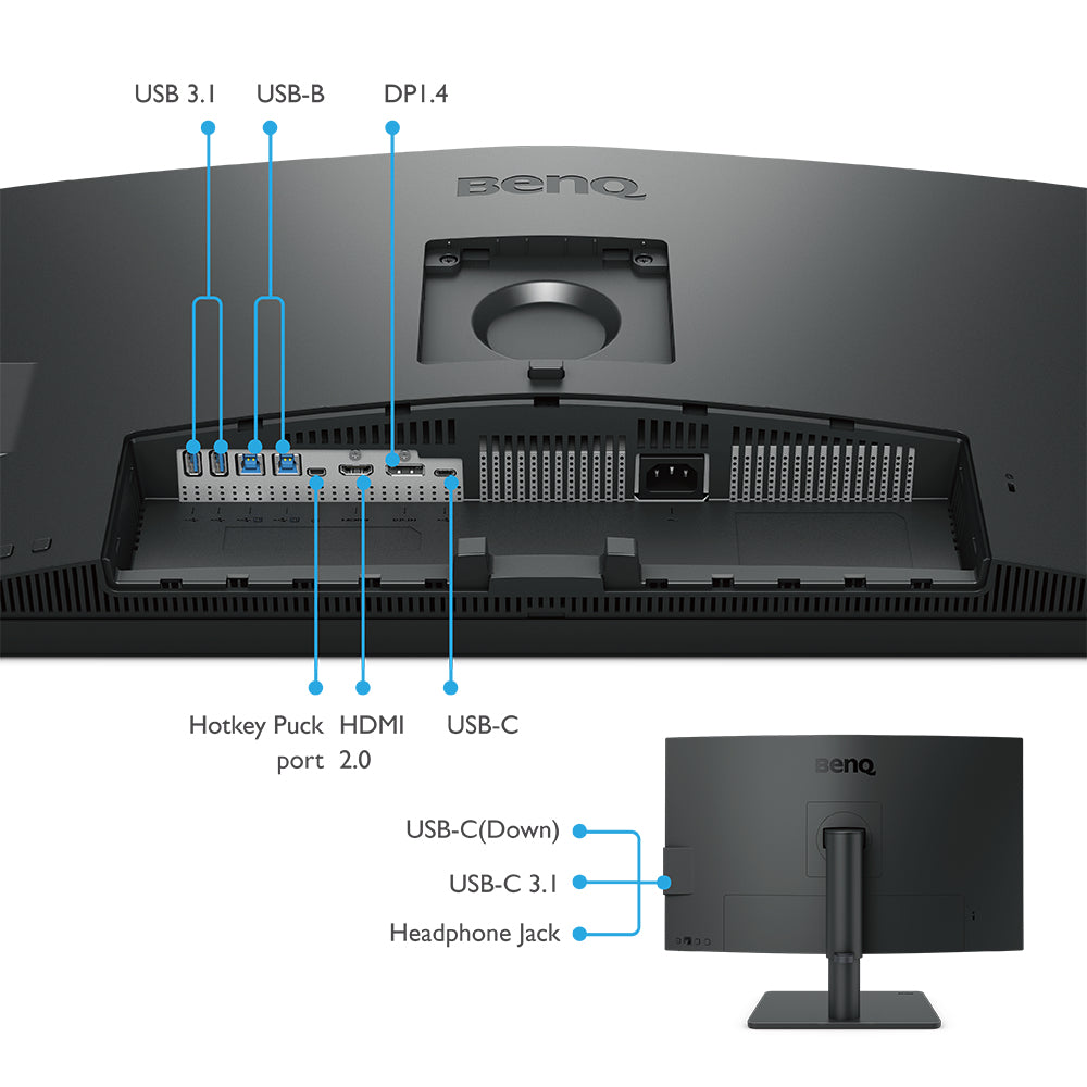 BenQ PD2705U Computerbildschirm 68,6 cm (27") 3840 x 2160 Pixel 4K Ultra HD LED Schwarz