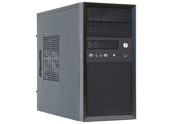 Chieftec CT-01B-350GPB Computer-Gehäuse Mini Tower Schwarz 350 W