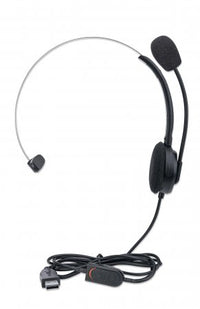 Manhattan 180498 Kopfhörer & Headset Kabelgebunden Kopfband Büro/Callcenter USB Typ-A Schwarz