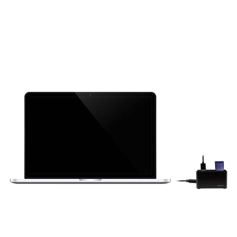 LogiLink CR0046 laptop-dockingstation & portreplikator Kabelgebunden USB 3.2 Gen 1 (3.1 Gen 1) Type-C Schwarz