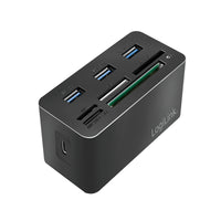 LogiLink CR0046 laptop-dockingstation & portreplikator Kabelgebunden USB 3.2 Gen 1 (3.1 Gen 1) Type-C Schwarz