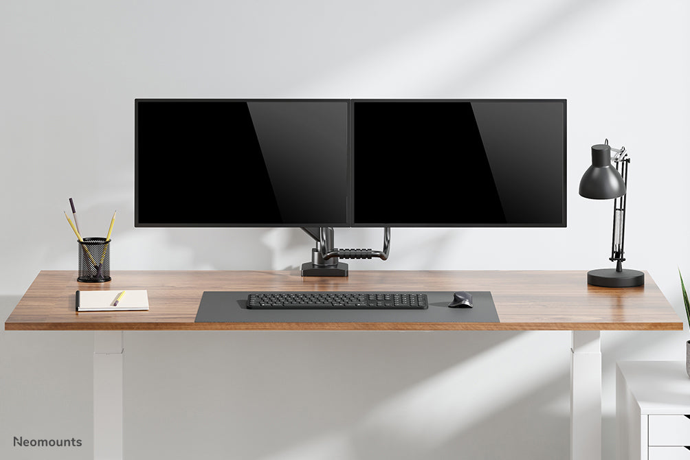 Neomounts DS75-450BL2 Monitorarm 17-32" - Gasfeder - Topfix - 180°-Stopp