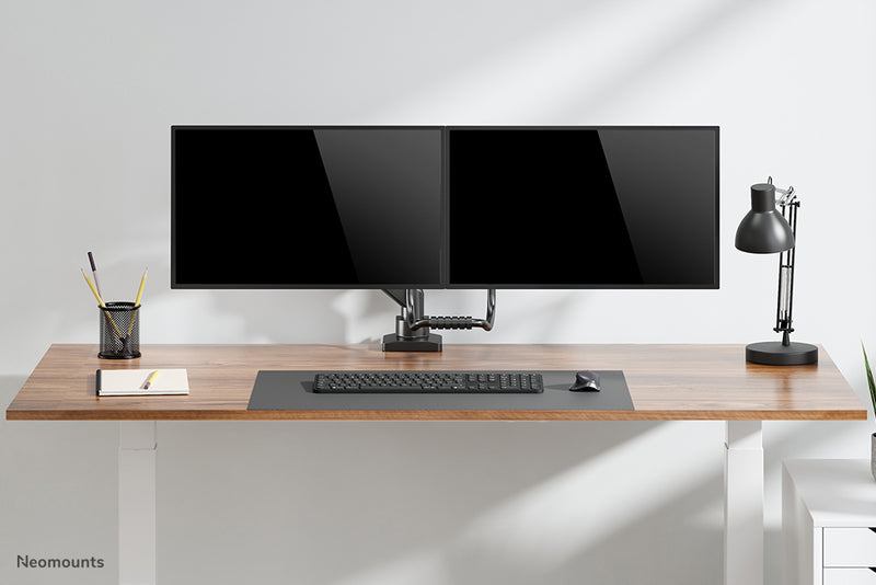 Neomounts DS75-450BL2 Monitorarm 17-32" - Gasfeder - Topfix - 180°-Stopp