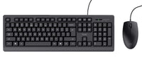 Trust TKM-250 Tastatur Maus enthalten Büro USB QWERTZ Deutsch Schwarz