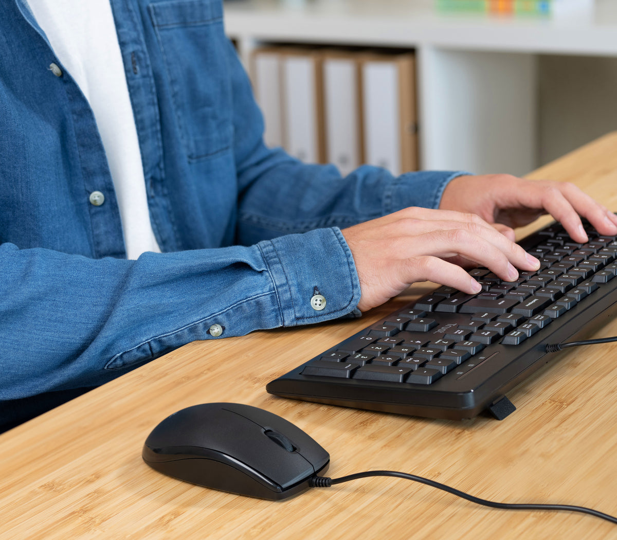 Trust TKM-250 Clavier Souris inclus Bureau USB QWERTZ Allemand Noir