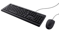 Trust TKM-250 Tastatur Maus enthalten Büro USB QWERTZ Deutsch Schwarz