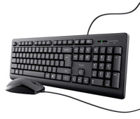 Trust TKM-250 Tastatur Maus enthalten Büro USB QWERTZ Deutsch Schwarz