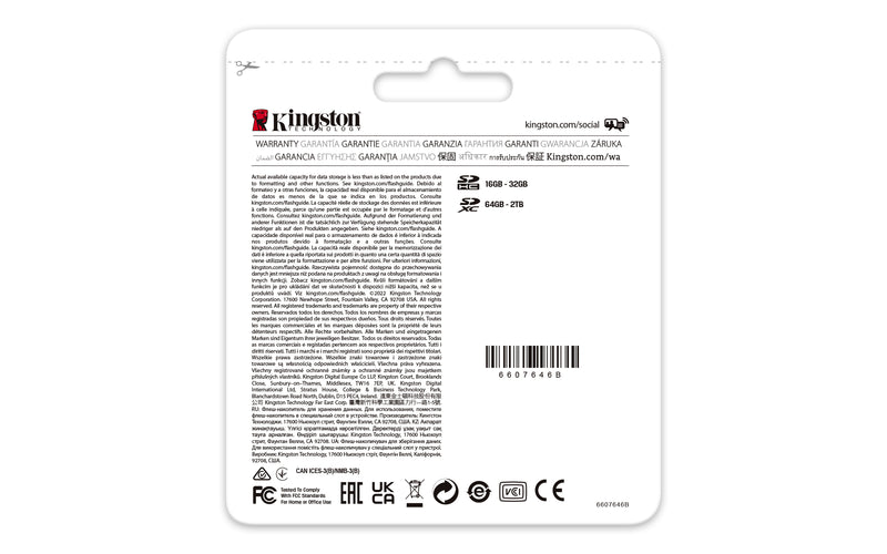 Kingston Technology 32GB Canvas React Plus SDHC UHS-II 300R/260W U3 V90 for Full HD/4K/8K