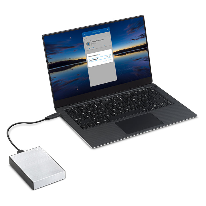 Seagate One Touch STKZ4000401 Externe Festplatte 4 TB 3.5" USB Typ-C 3.2 Gen 1 (3.1 Gen 1) Schwarz, Silber