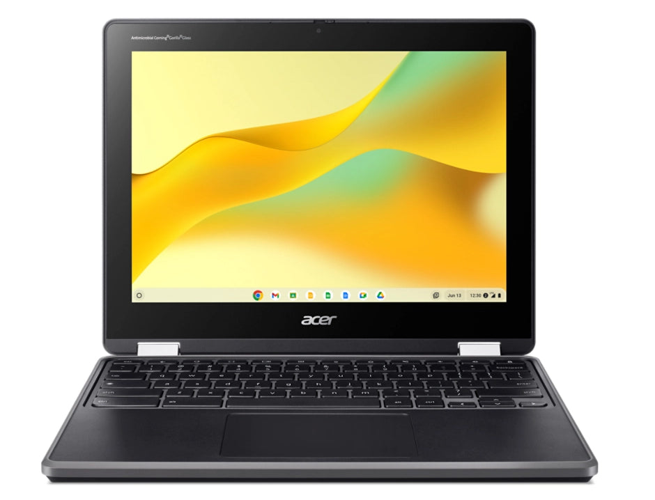Acer Chromebook R856LT-TCO-C2NK N100 30,5 cm (12") Touchscreen HD+ 8 GB LPDDR5-SDRAM 64 GB eMMC Wi-Fi 6E (802.11ax) ChromeOS Schwarz QWERTZ Deutsch