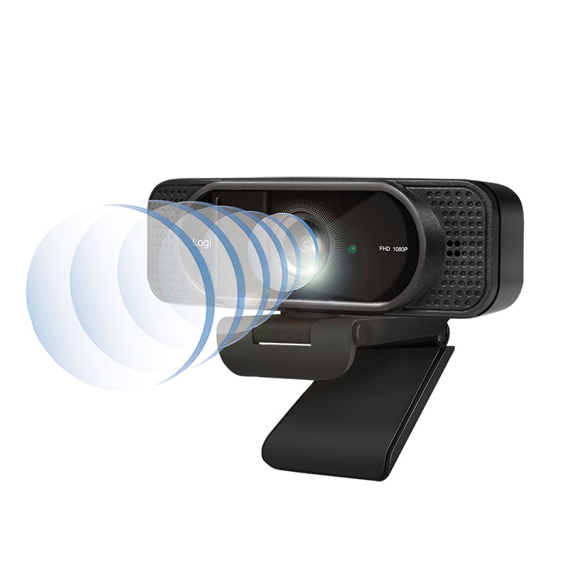 LogiLink UA0381 Webcam 1920 x 1080 Pixel USB 2.0 Schwarz