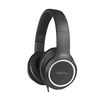 LogiLink HS0053 Kopfhörer & Headset Kabelgebunden Kopfband Anrufe/Musik Schwarz, Silber
