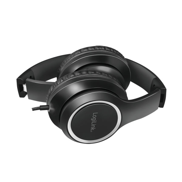 LogiLink HS0053 Kopfhörer & Headset Kabelgebunden Kopfband Anrufe/Musik Schwarz, Silber