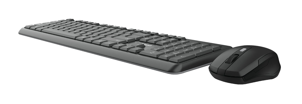 Trust TKM-350 Tastatur Maus enthalten Büro RF Wireless QWERTZ Deutsch Schwarz