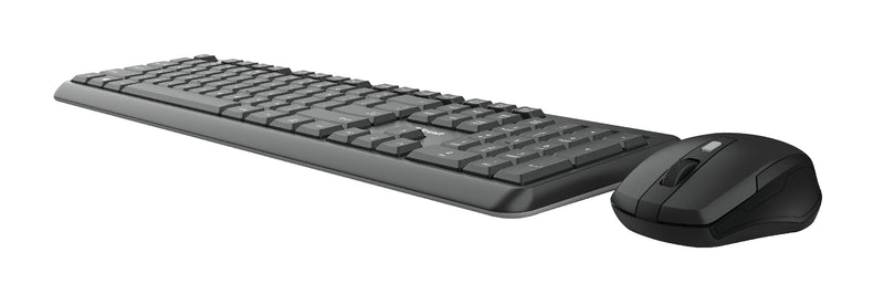 Trust TKM-350 Tastatur Maus enthalten Büro RF Wireless QWERTZ Deutsch Schwarz