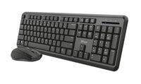 Trust TKM-350 Tastatur Maus enthalten Büro RF Wireless QWERTZ Deutsch Schwarz