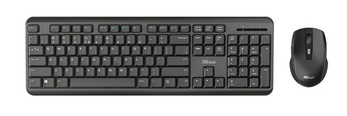 Trust TKM-350 Tastatur Maus enthalten Büro RF Wireless QWERTZ Deutsch Schwarz