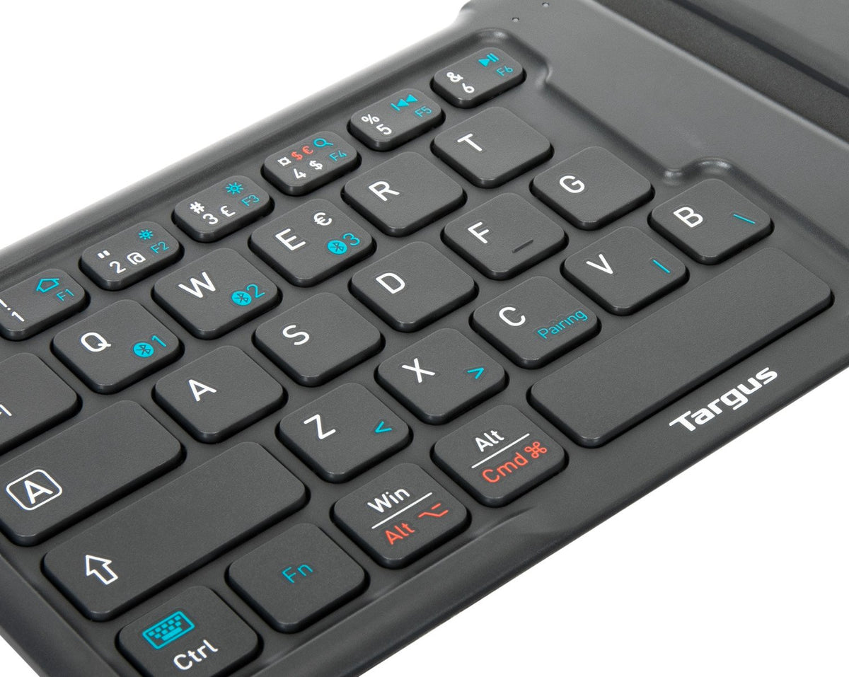 Targus AKF003NO Tastatur Universal Bluetooth QWERTY Nordisch Schwarz
